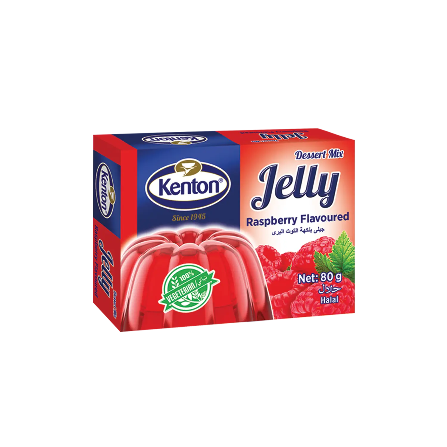 Kenton Vegetal Jelly Raspberry Flavoured 80 g