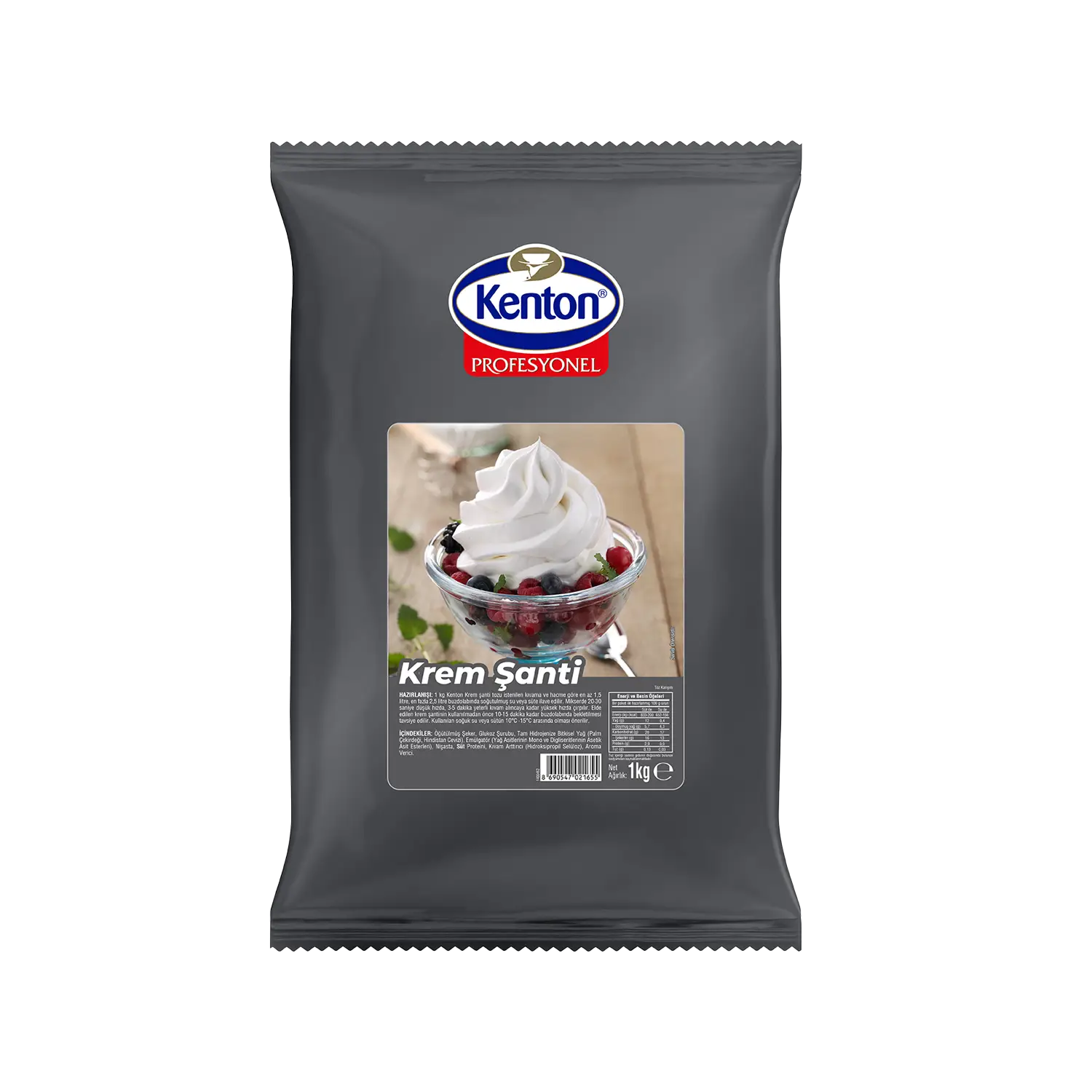 Kenton Profesyonel Krem Şanti Sade 1 Kg